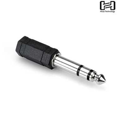 HOSA 호사 GPM-103 헤드폰 아답터/변환 젠더 3.5mm TRS to 1/4 in TRS